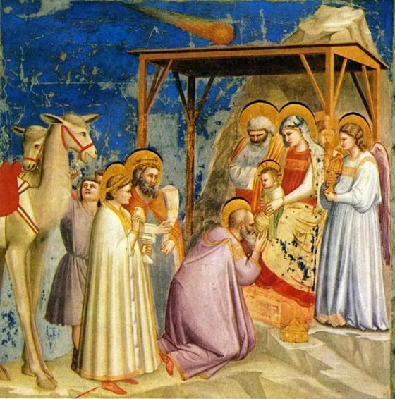 La Adoracion de los Reyes Magos, Giotto